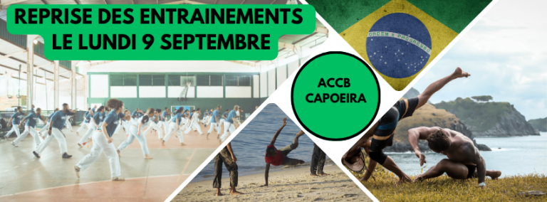 Reprise des entraînement de capoeira le Lundi 9 septembre + Démonstration Capoeira